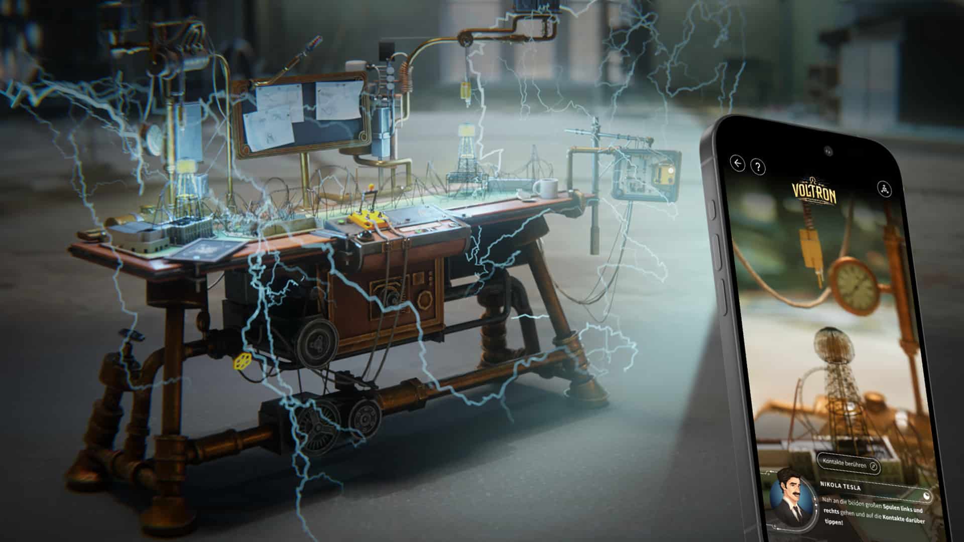 AR-Game mit Nikola Tesla: Achterbahn für überall