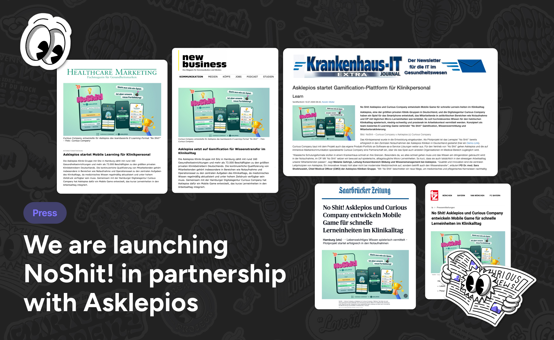 We are launching NoShit! in partnership with Asklepios Clinics
